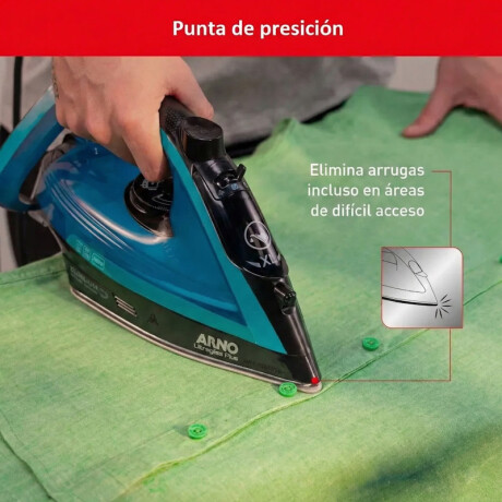 Plancha a vapor Arno Ultraglis | Antiadherente | Color azul y negro Plancha a vapor Arno Ultraglis | Antiadherente | Color azul y negro