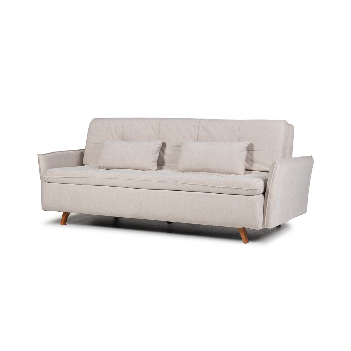 Sofá Cama Maira - C/Brazos - Tela Microfibra - 10285 (Beige) 
