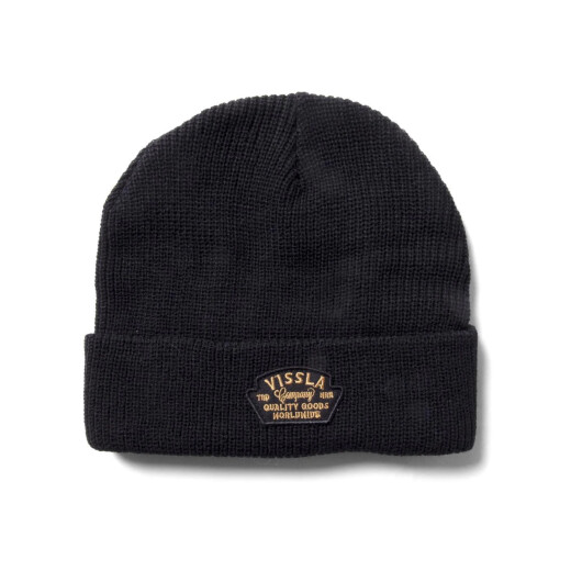 Gorro Lana Vissla Solid Sets Eco Beanie Negro Gorro Lana Vissla Solid Sets Eco Beanie Negro