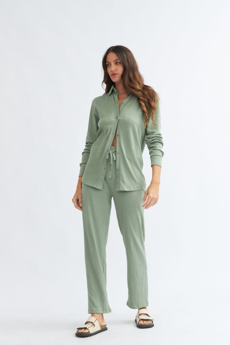 Set de camisa y pantalón VERDE OLIVA