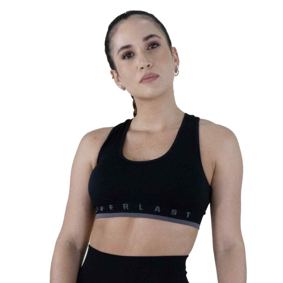 BRA FEM NYL/SPX EVERLAST SEAMLESS RAVEN BK S/M - BLACK 