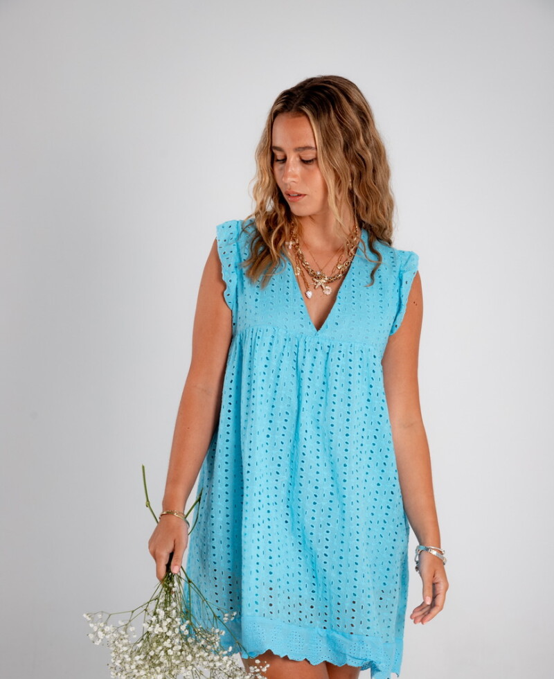 Vestido Ambar celeste