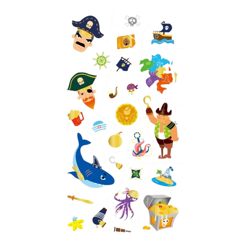 Tatuajes Infantiles Piratas 52 Pcs Avenir Tatuajes Infantiles Piratas 52 Pcs Avenir