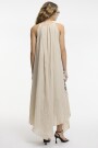 VESTIDO ASIMETRICO Beige