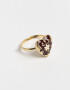 Anillos Medianos y Grandes Esmaltado Anillo Esmaltado Corazón - Dorado