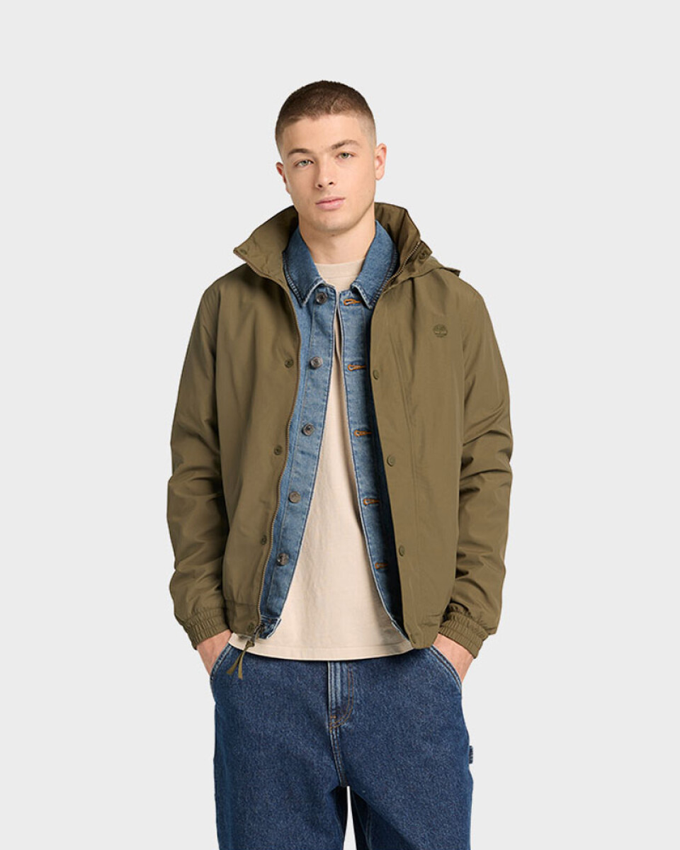 Casaca Waterproof Bomber Hombre - Leaf Green 