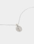 Cadena Corta con Dije Religioso Collar De Acero Inoxidable - Plateado