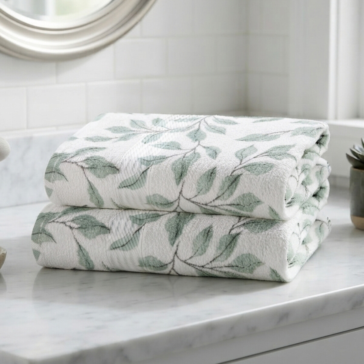 Pack X 2 Toallas Prisma Dohler Estampadas 100% Algodón - VALESCA 