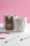 Portalápices plástico trama romboidal ibi craft tendance blanco Portalápices plástico trama romboidal ibi craft tendance blanco
