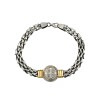 Pulsera San Benito-Plata y Oro-Sin Piedra-PU5072 sinpiedra