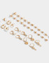 Aros Sets Con strass Sets De Aros Con Strass - Dorado