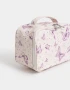 Porta Cosméticos Estampados Porta Cosméticos Cuerina Mariposas - Blanco Crudo