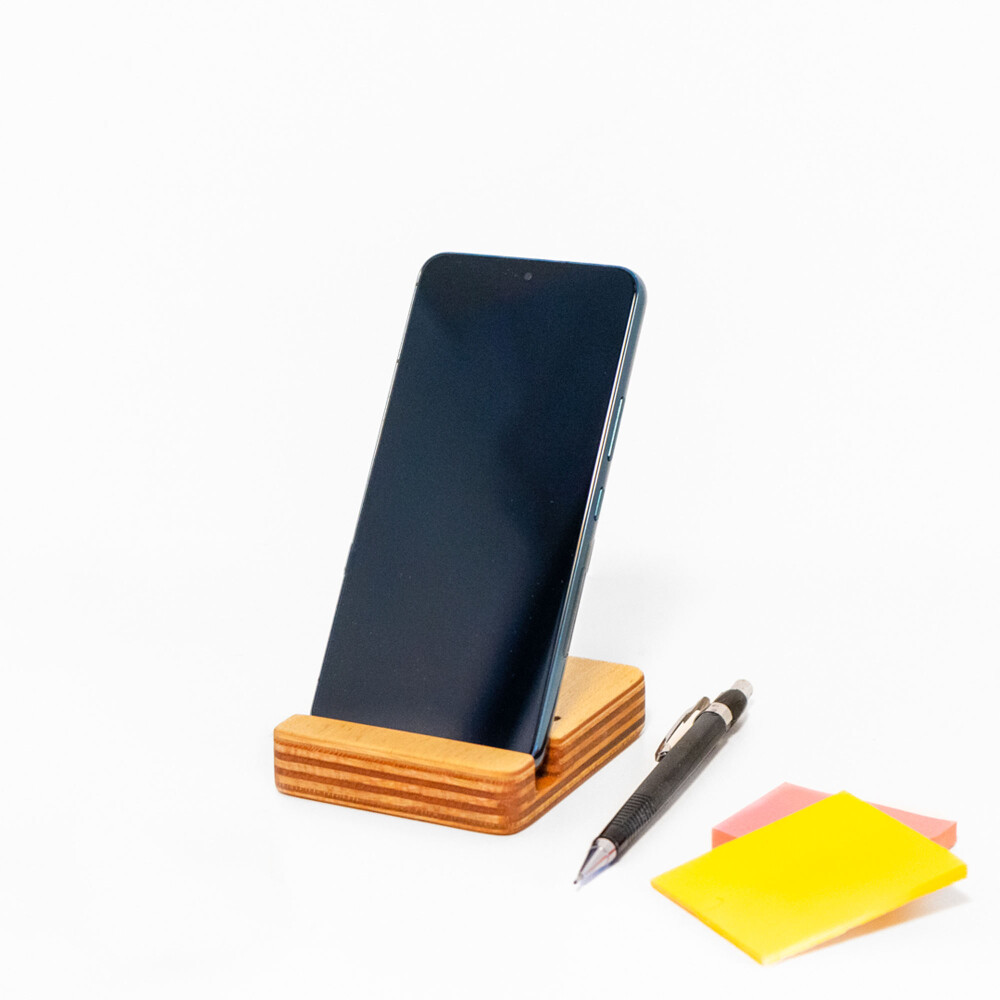 SOPORTE CELULARES/TABLETS MADERA NATURAL-BEIGE OSLO