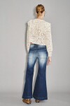 Jean Seventies Flower Azul