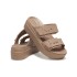 Brooklyn Buckle Low Wedge W - Mujer Latte