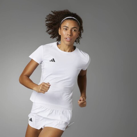 Polo Running Adizero E Tee Mujer White