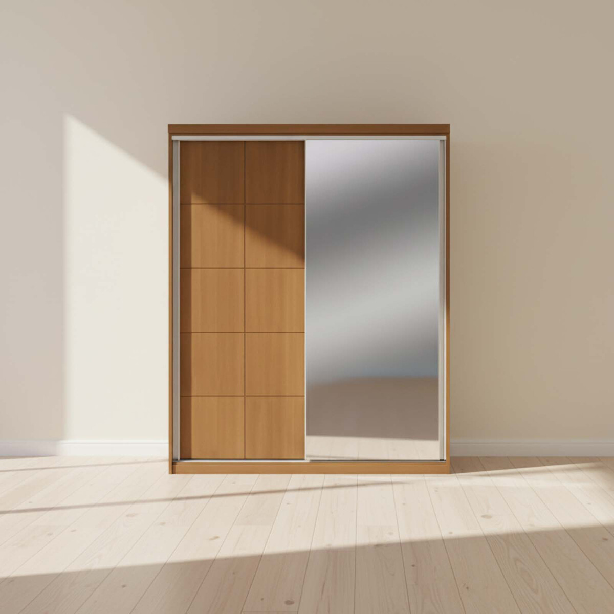 ROPERO PLACARD - 2 PUERTAS MDF NATURAL-BEIGE SOUTH 