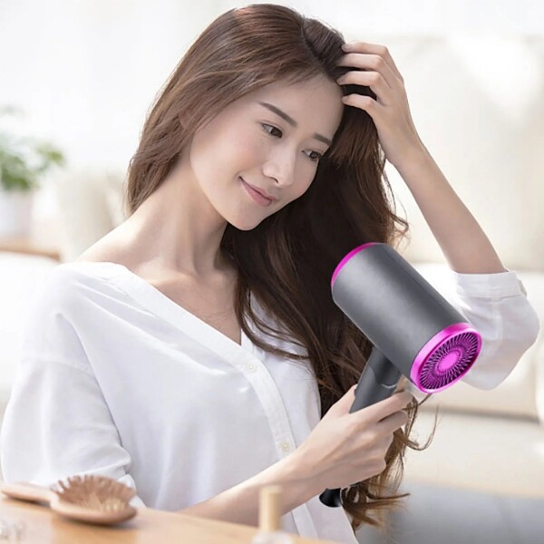 Secador De Pelo Portatil Goldtech 1000W Ionico 3 Velocidades Variante Color Gris