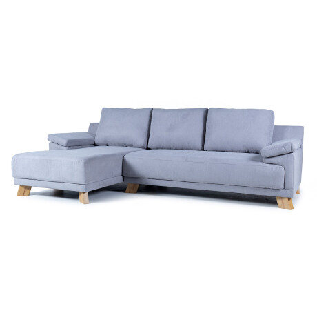 Rinconera Adalia - Tela Microfibra - Chaise izquierdo 12074 (Gris)