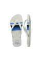 Chancletas Havaianas Blanco y Azul
