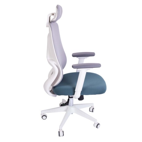 SILLA DE OFICINA MALLA BLANCO DAMASCO