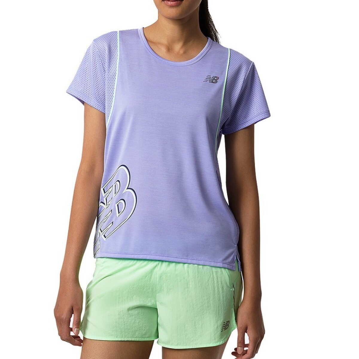 Remera New Balance Printed Fast Flight - Violeta 