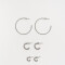 AROS SETS X3 PLATEADO PLATEADO