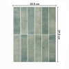 Azulejos adhesivos para cocina baño 10uds Verde claro