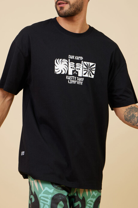 T-SHIRT LUGO RUSTY Negro