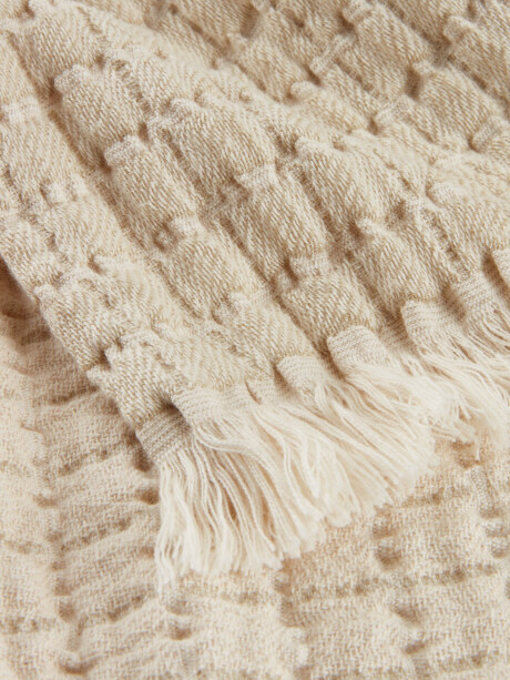 Manta throw DVERGSYRE 130x170 beige Manta throw DVERGSYRE 130x170 beige