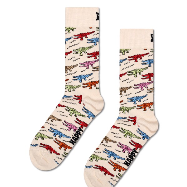 Happy Socks Medias - Beige Crocodile Happy Socks Medias - Beige Crocodile