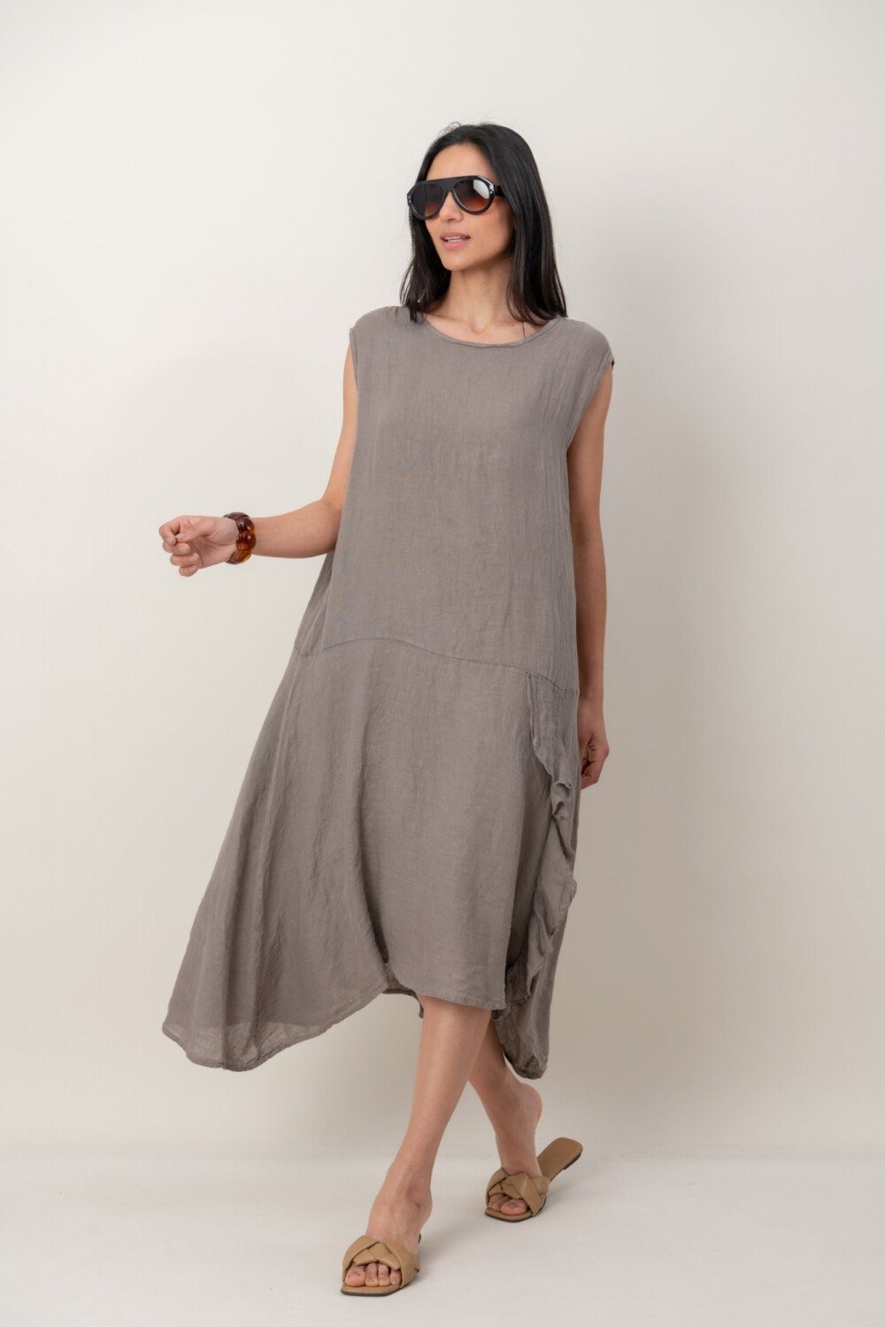 VESTIDO ADAMINA Visón