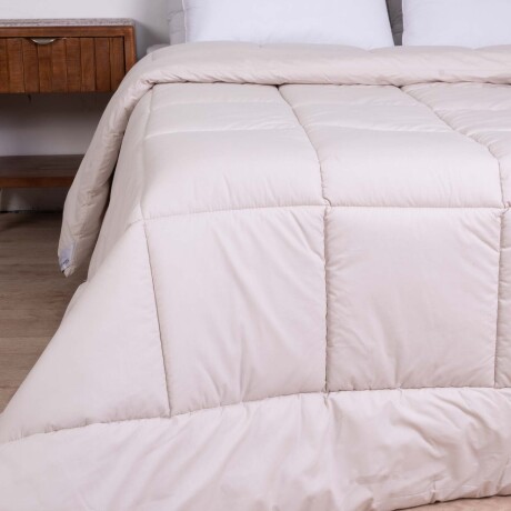 ACOLCHADO 2 PLAZAS ALGODON NATURAL-BEIGE PLUMI ARENA
