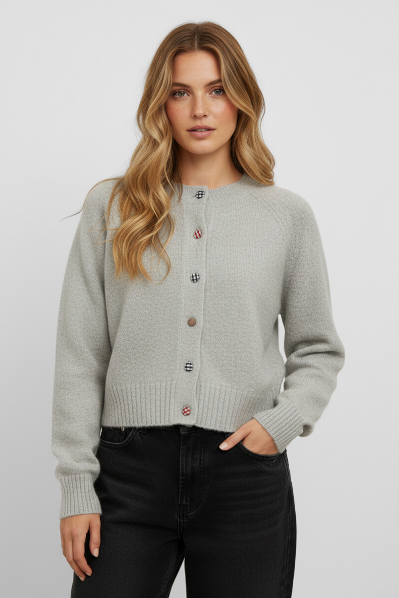 Cardigan Brinara - Gris Melange Medio 