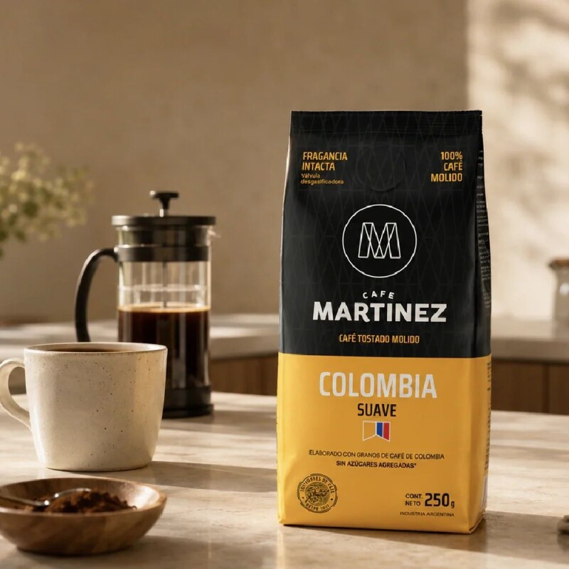 Café Martínez Tostado Molido Suave Colombia 250g Café Martínez Tostado Molido Suave Colombia 250g