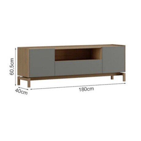 RACK FINESTRA BARCELONA 2 PUERTAS 1 CAJON. OAK/FERROLACK RACK FINESTRA BARCELONA 2 PUERTAS 1 CAJON. OAK/FERROLACK