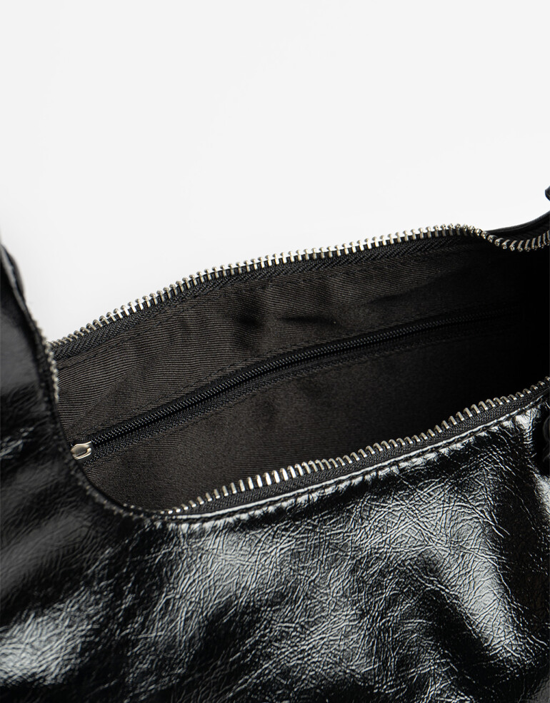 City Cartera Formato Baguette - Negro