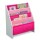 Rack Infantil para Libros Madera y Tela ROSADO