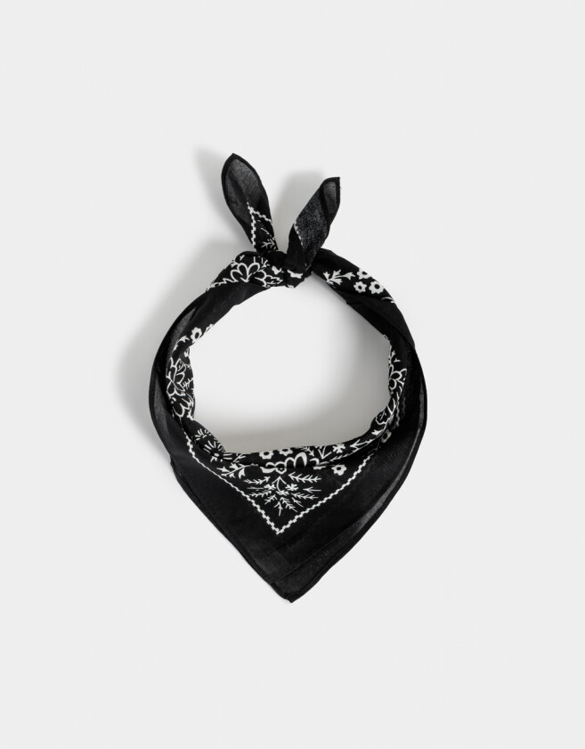 Vinchas Textiles Pañuelo Pañuelo Estampado - Negro