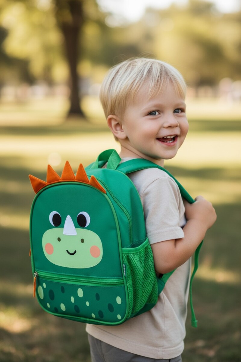 Mochila lunchera termica BUBAZOO BUBA - Dino verde 
