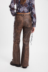 Pantalón Leather Ryder Desgastado