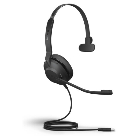 Jabra - Auriculares Cableados EVOLVE2 30. Conector USB C. Micrófono. Driver 28MM. Aislamiento de Rui 001