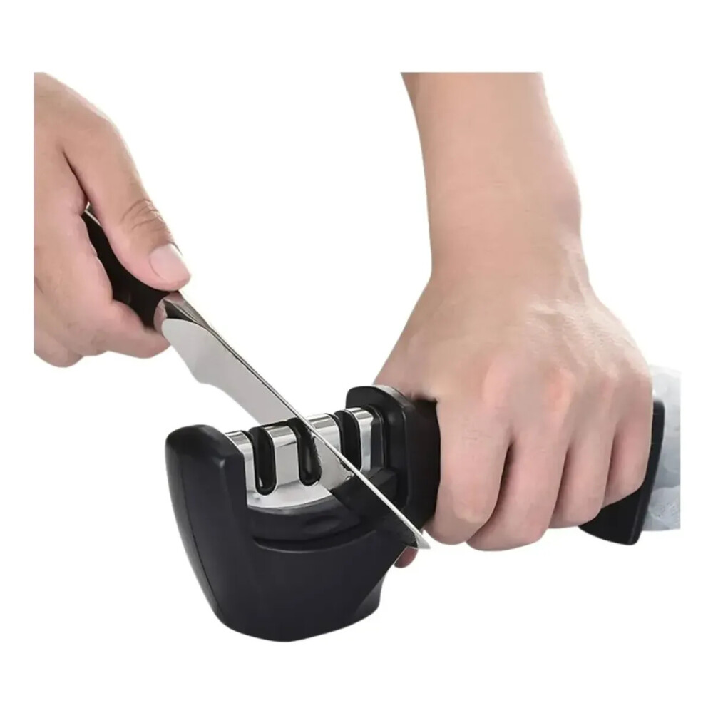 Afilador De Cuchillos Y Tijeras De 3 Pasos Afilador De Cuchillos Y Tijeras De 3 Pasos