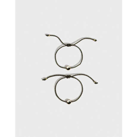 Set De Pulseras Para Compartir Dorado