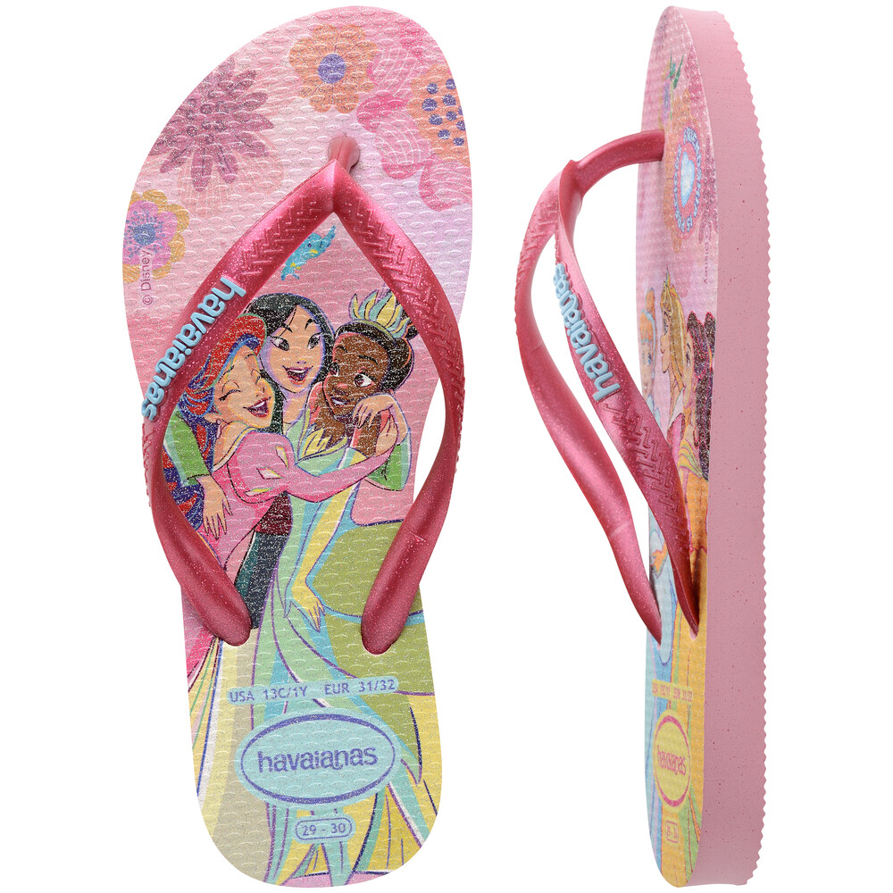 Sandalias Havaianas Kids Slim Princess Niños Rosa Glow