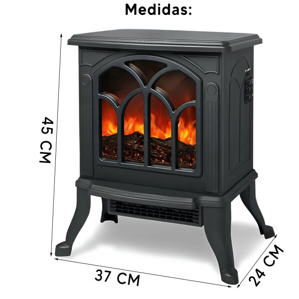 Estufa Eléctrica Simil Leña Kassel Ks-elen21 2000w ESTUFA SIMIL LEÑA KASSEL KS-ELEN21