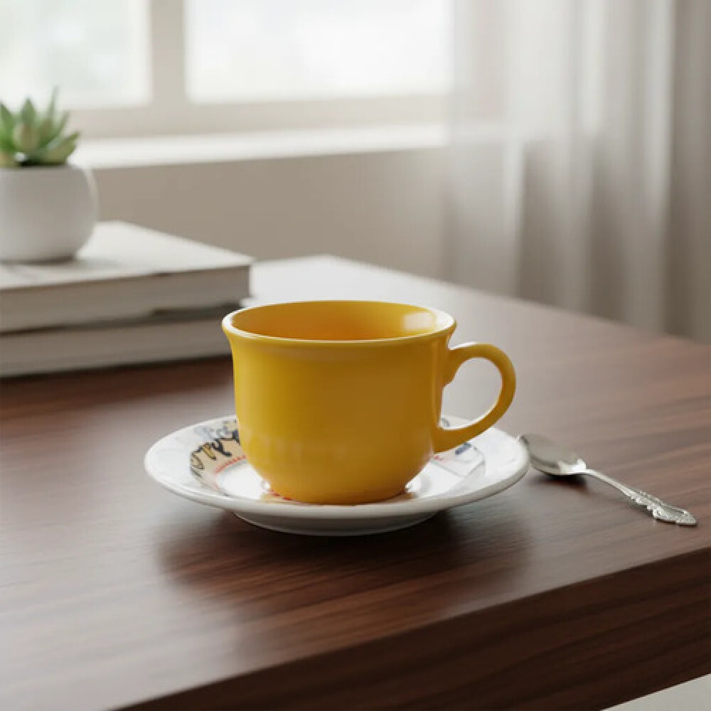 Taza te con plato La pollera 200 ml OXFORD Taza te con plato La pollera 200 ml OXFORD