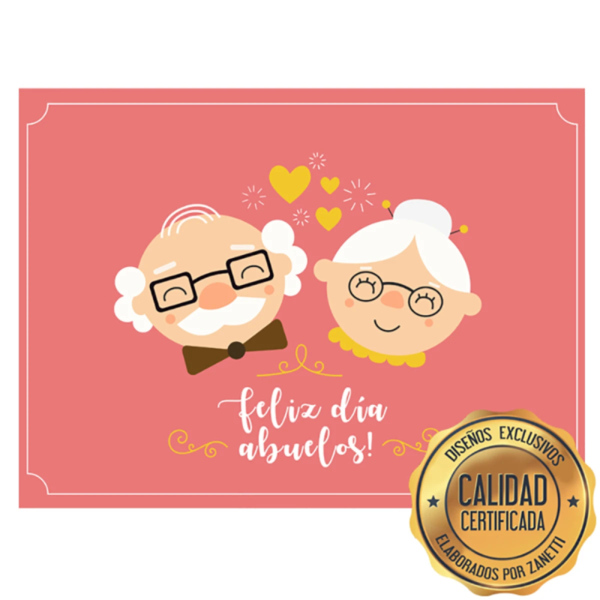 Lámina Feliz Día Abuelos - Rect. 