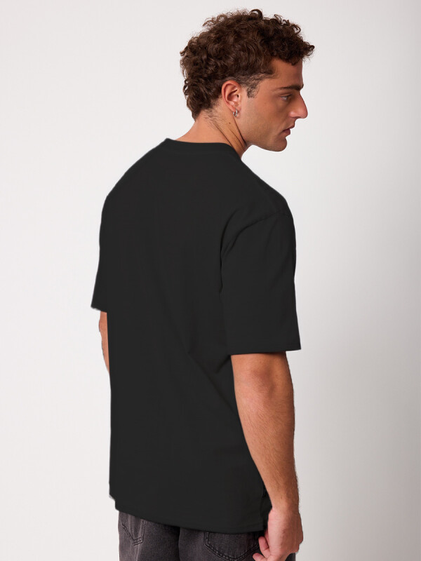 T-SHIRT CASETTE RUSTY Negro