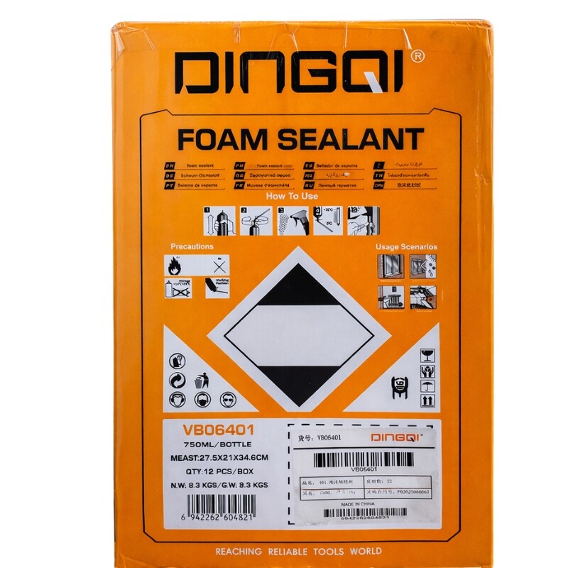 DINGQI ESPUMA POLIURETANO EXPANDIDO 750 ML Dingqi Espuma Poliuretano Expandido 750 Ml